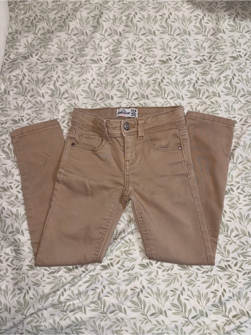 Jordache Kids Tan Straight-Leg Jeans